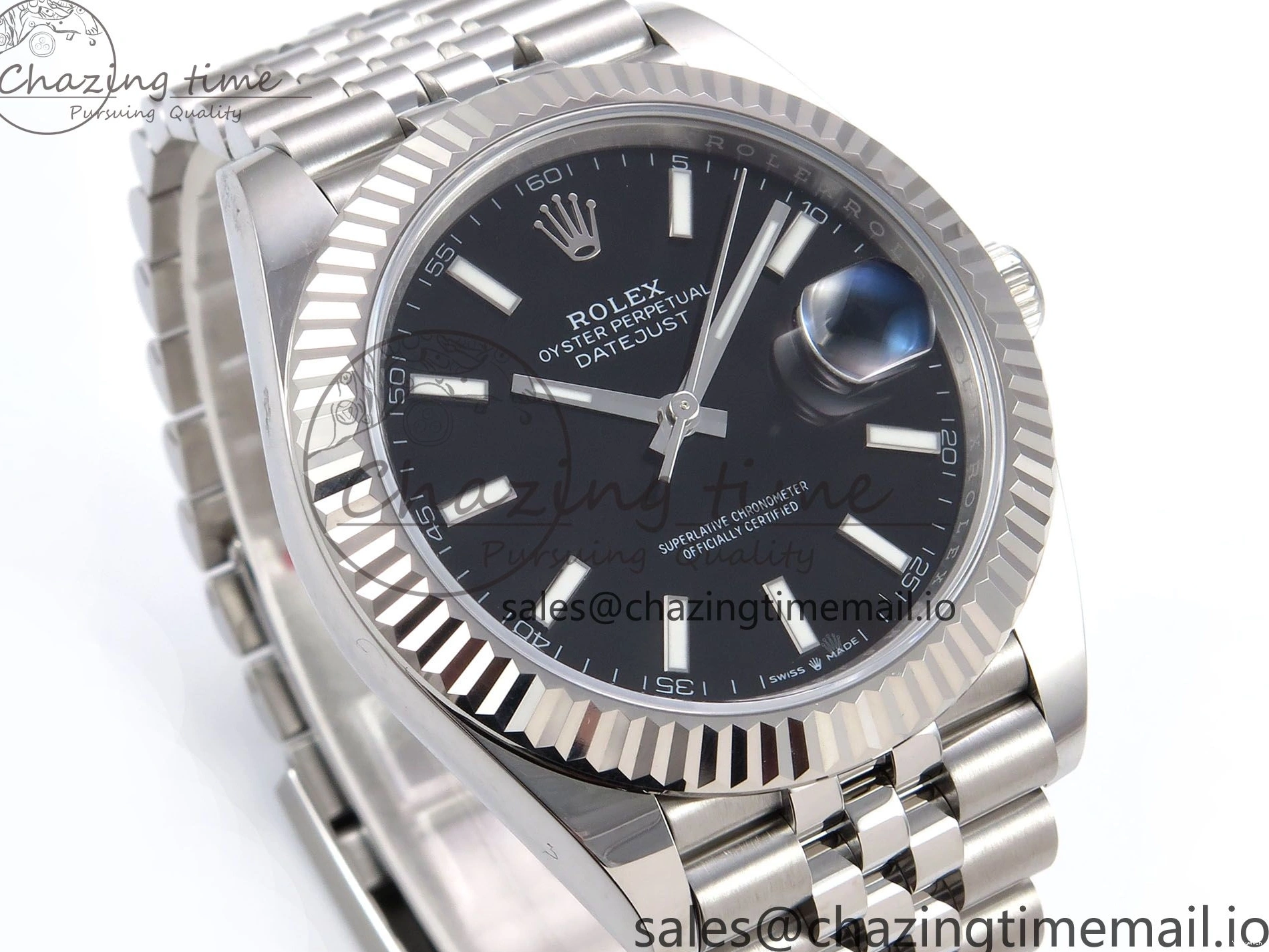 Stick DateJust Bracelet 41 Edition EWEF 126334 Best A3235 on Dial Jubilee Black 0515